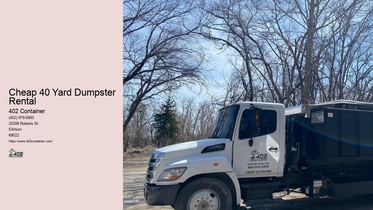Construction Dumpster Rentals NE